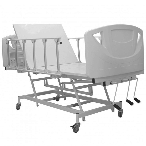 Cama Hospitalar 3 Movimentos - Manual - Injetada - Sanfonada - Sem Carenagem