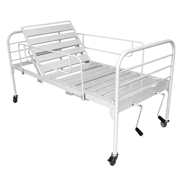 Cama Hospitalar 2 Movimentos  - Manual - Grade Pendular - Leito Estrado